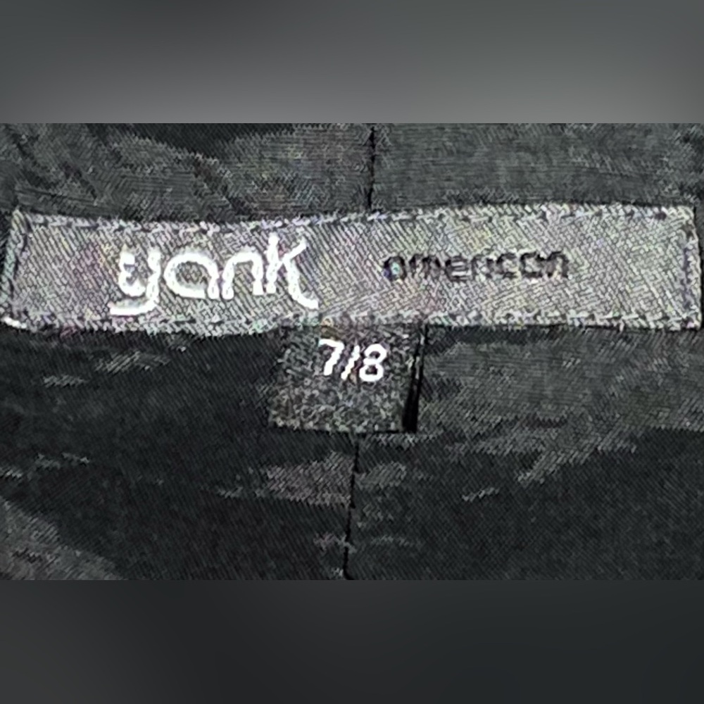 Yank American Pinstripe Blazer With Floral Embroidery On The Front And The Cuffs - Picture 7 of 8